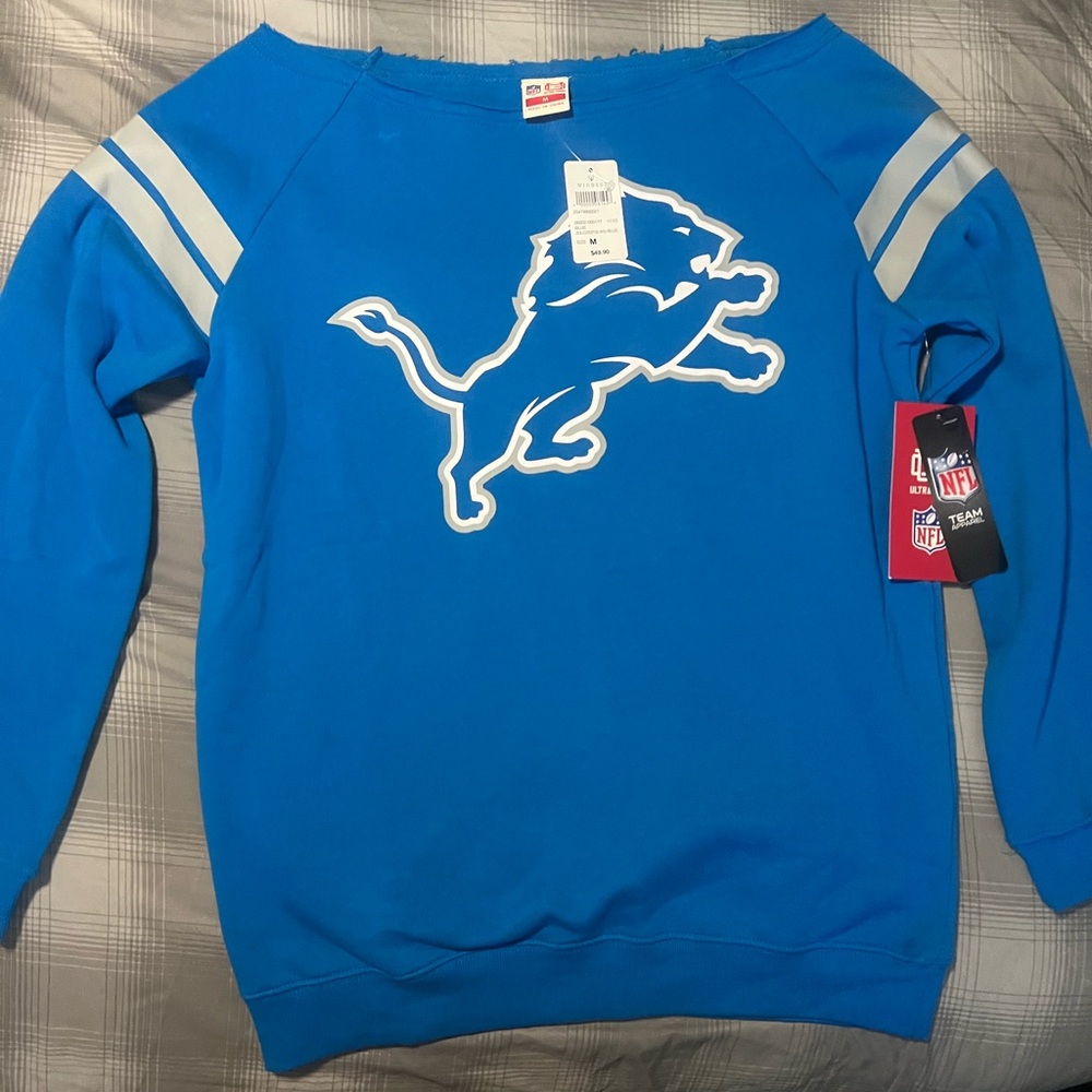 NFL Blue Crewneck with Bold Logo